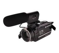 AGFA PHOTO Realimove CC2700 - Caméscope Numérique, Vidéo 2.7K, 24MP, Écran Tactile 3'', Zoom 18X, Télécommande, 2 Batteries, Micro, Batterie Lithium - Noir