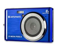 AGFA PHOTO Realishot DC5200 - Appareil Photo Compact, 21MP, Ecran LCD 2,4", Zoom Digital 8x, Vidéo HD 720p, Batterie Lithium, Cartes SD, Modes Scène - Bleu