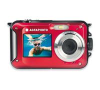 AGFA PHOTO Realishot WP8000 - Appareil Photo Numérique Étanche (24 MP, Vidéo Full HD, Double écran LCD, Zoom Digital 16x, Stabilisateur Numérique, Batterie Lithium) Rouge-Rouge-