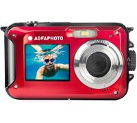 Agfa Photo Realishot Wp8000-Appareil Photo Numérique Étanche,3M/10,24 Mp,Vidéo Full Hd,Double Écran Lcd,Zoom Digital 16X,Stabilisateur Numérique,Batterie Lithium-Rouge