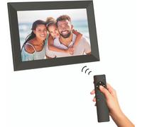AGFA PHOTO Realiview APF1000 ? Cadre Photo Numérique 10 Pouces (LED 1024x600, Affichage Photo, Horloge, Calendrier, Programmable) Noir