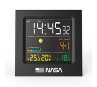 Nasa Gear Station météo WS300 – Écran LCD 4.3, Piles AAA, Calendrier/Horloge/Alarme – Noir