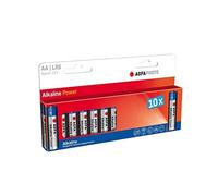 AgfaPhoto 110-803951 : Pile Alcaline AA 1.5V, Batterie à Usage Unique, Pack de 10, Format Cylindrique, Type d'emballage Blister, Couleur Bleu/Gris