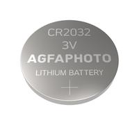 AgfaPhoto 150-803203 Pile Lithium CR2032 3V Usage Unique, Pack de 5, Diamètre 20mm, Hauteur 3.2mm, Température Opération -15°C à 55°C