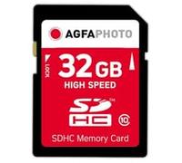 AgfaPhoto Carte mémoire SDHC 32 Go Classe 10 UHS-I U1 V10 Haute performance Compatibilité garantie
