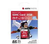 AgfaPhoto 8GB SDHC, 8192 MB, Secure Digital haute capacité (SDHC), 100000 cycles par secteur logique, 24 mm, 32 mm, 2.1 mm