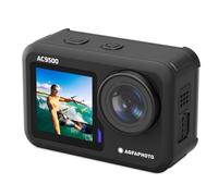 AgfaPhoto AC9500 Caméra Sportive Waterproof - Vidéos 4K à 30FPS, Photos 16Mpixels, Double Écran, Grand Angle 170°, Stabilisation Anti-Vibration, WiFi - Noir