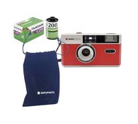 Agfaphoto - AG603001SA - Analogue 35 mm Compact Film Camera Set: pellicola per immagini a Colori + batteria