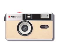 AgfaPhoto - Appareil Photo Analogique Réutilisable - Finition Beige Classique - Idéal pour Immortaliser des Moments Intemporels