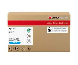 AgfaPhoto APTHPCF411XE Cartouche de toner compatible avec Imprimante CLJPROM452 Cyan
