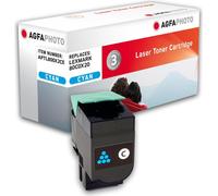 Toner Agfaphoto - Cyan - compatible - cartouche de toner - pour Lexmark CX510de, CX510de SPR Columbia, CX510dhe, CX510dthe