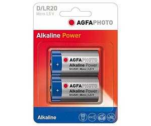 AgfaPhoto Batterie Mono D LR 20 (2 pièces)