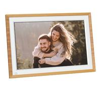 AGFA Photo Cadre Photo Numérique Realiview APF1000 - Écran LED 10" 1024x600, Affichage Photos, Horloge, Calendrier Programmable - Bois