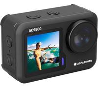 AgfaPhoto Caméra sportive AC9500 – Étanche, Vidéos 4K, Photos 16 MP, Double écran, Wi‑Fi