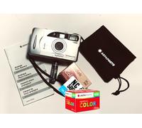 AgfaPhoto Caméra Photo analogique de 35 mm avec Flash Moteur en kit (Couleur Images Film + Batterie)