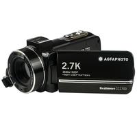 AGFA PHOTO Realimove CC2700 ? Caméscope Numérique (2.7K, 24MP, Écran Tactile 3'', Zoom 18X, Télécommande, Batterie Lithium) Noir-Noir-