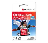 AGFAPHOTO Carte mémoire microSDHC - 10582 - Capacité 64GB - Noir