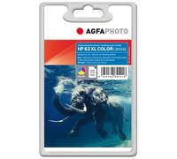 AgfaPhoto - Couleur (cyan, magenta, jaune) - compatible - cartouche d'encre (alternative pour : HP 62XL, HP C2P07AE) - pour HP ENVY 55XX, 56XX, 76XX; Officejet 200, 250, 57XX, 8040