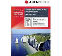 Agfaphoto Ap180100a6 Papier Photo 10 Cm X 15 Cm 100 Feuilles, 180 G Emballage Carton Brillant