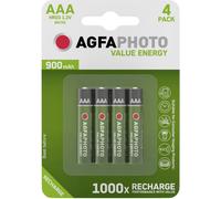 AgfaPhoto Piles rechargeables HR03 (LR03/AAA) NiMH 900 mAh 1,2 V – 4 pièces