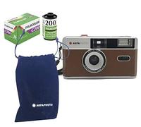 AgfaPhoto Kit Appareil Photo analogique 35 mm Marron (Film + Batterie)