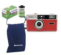 AgfaPhoto Kit Appareil Photo analogique 35 mm Rouge (Film + Batterie)