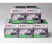 AGFAPHOTO Lot de 5 films APX 400 ISO 36 poses péremption 11/2027