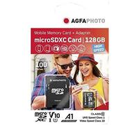 AgfaPhoto MicroSDXC UHS-I 128 Go Haute Vitesse Classe 10 U1 V10 Marque Agfaphoto