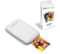 AgfaPhoto Mini P.2 - Pack Imprimante Portable Zink Photos Instantanees + Recharge pour 30 Photos supplementaires - Impression sans Encre Facile, Rapide - Photo 75 x 50 mm - Smartphones et Tablettes