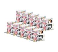 AgfaPhoto Pack 10 x 601025 - Appareil Photo Jetable LeBox Wedding, 27 Photos, Objectif Optique 31 mm - Gris