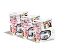 AgfaPhoto Pack 3 x 601025 - Appareil Photo Jetable LeBox Wedding, 27 Photos, Objectif Optique 31 mm - Gris