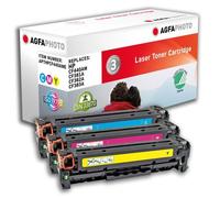 AgfaPhoto - Pack de 3 - jaune, cyan, magenta - compatible - cartouche de toner (alternative pour : HP 312A, HP CF381A, HP CF382A, HP CF383A, HP CF440AM) - pour HP Color LaserJet Pro MFP M476dn, MFP M4