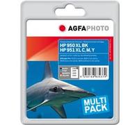 AgfaPhoto - Pack de 4 - couleur (cyan, magenta, jaune, noir) - compatible - cartouche d'encre (alternative pour : HP 950XL, HP 951XL, HP CN045AE, HP CN046AE, HP CN047AE, HP CN048E) - pour HP Officejet