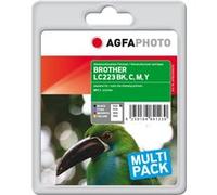 Agfa Photo LC223BK,C,M,Y Multipack Noir(e) / Cyan / Magenta / Jaune Original APB223SETD