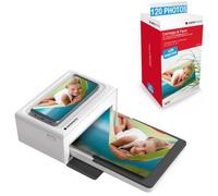 AGFA PHOTO Pack Imprimante Realipix Moments + Cartouches 120 photos - Impression Bluetooth Photo 10x15 cm Smartphone - Blanc