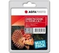 Agfa Photo CLI-526BK,C,M,Y Multipack Noir(e) / Cyan / Magenta / Jaune Original APCCLI526SETD