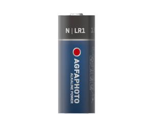 AgfaPhoto Pile Alcaline LR1 1.5V - Dimensions 12x30.2mm - Température d'opération -15°C à 55°C - Conditionnement Blister - Référence 110-803678