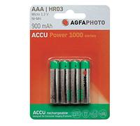 AgfaPhoto - Pile rechargeable NiMH - Format AAA - 900 mAh - Lot de 4 (Import Allemagne)
