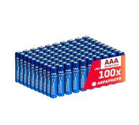 AgfaPhoto Piles alcalines PLUS Micro AAA LR03 1,5V – Longue durée, Lot de 100, 7 ans
