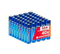 AgfaPhoto Piles alcalines Plus Micro AAA LR03 (1.5V) – Longue durée de vie – Lot de 40