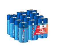 Piles Alcalines PLUS Mono D LR20 (1.5V, Lot de 12) - Longue Duree de Vie - Ideales pour Lampes, Radios, Jouets et Plus - Performance Fiable et