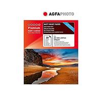 Papier photo A4 AgfaPhoto finition Mat 220g Jet d'encre - AP22020A4MDUO G