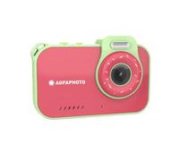 AgfaPhoto Realikids Cam Waterproof 2 - Appareil Photo Enfant Étanche 12MP, Vidéo HD, Mode Selfie, Filtres et Cadres, Jeux Intégrés, Batterie Lithium - Rouge