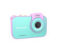 AgfaPhoto Realikids Cam Waterproof 2 ¿ Appareil Photo Enfant Étanche 12MP, Vidéo HD, Mode Selfie, Filtres et Cadres, Jeux Intégrés, Batterie Lithium - Bleu