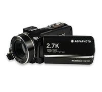 AgfaPhoto Realimove CC2700 - Caméscope Numérique, 2.7K, 24MP, Écran Tactile 3'', Zoom 18X, Télécommande, Batterie Lithium - Noir