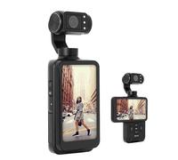 AgfaPhoto Realimove MC3X - Mini Caméra Stabilisée 3 Axes, Vidéo Full HD, Écran LCD, Connexion Wi-Fi, Batterie Lithium - Noir