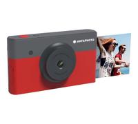 AgfaPhoto Realipix Mini S - Appareil photo numérique - compact avec imprimante photo instantanée - 10.0 MP - Bluetooth - rouge