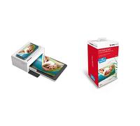 Agfaphoto Realipix Moments - Imprimante Photo Bluetooth & Cartouche et Papier 80 Photos Format 10 x 15 cm AMOC Compatible AGFA Photo Realipix Moments et Kodak PD450 PD460 PD480 PD450WIFI 80 Blanc