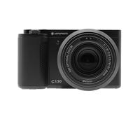 AGFAPHOTO Realishot C130 - Appareil Photo Numérique Compact, Capteur CMOS, Ouverture f/1.8-2.6, ISO 100-3200, Autofocus, Écran LCD, Mémoire Externe SD, Batterie Rechargeable - Noir