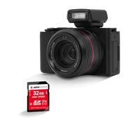 AgfaPhoto Realishot C130 + Carte Mémoire SD 32 Go - Appareil Photo Numérique Compact, Capteur CMOS, Écran Tactile LCD 2,8 , Stabilisation d'Image, Autofocus, Mémoire Externe SD, Batterie Rechargeable 